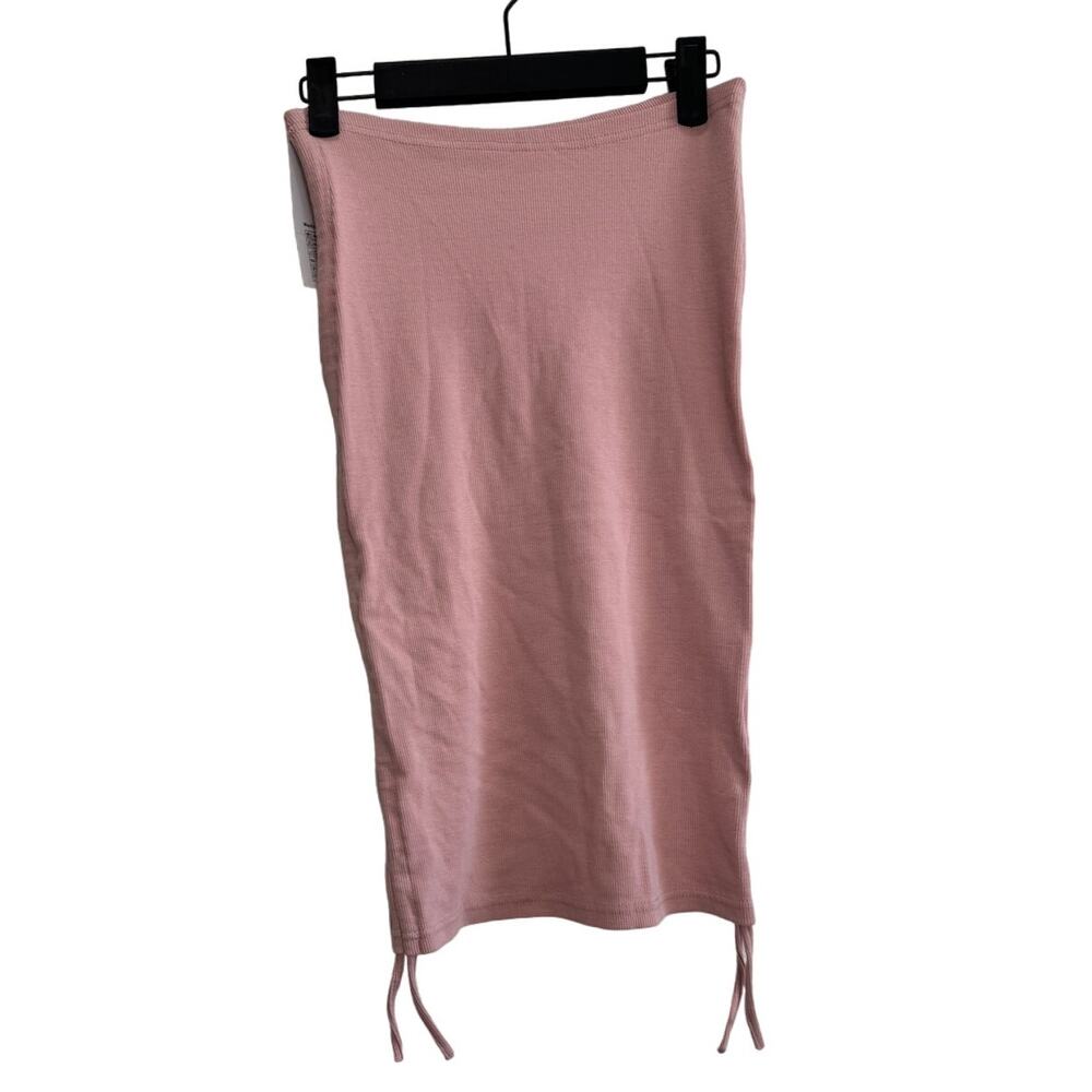 NWT Women's Sleeveless Pink Bodycon Strapless Mini Dress Skirt Small